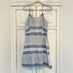 Striped Blue and White Linen Sundress